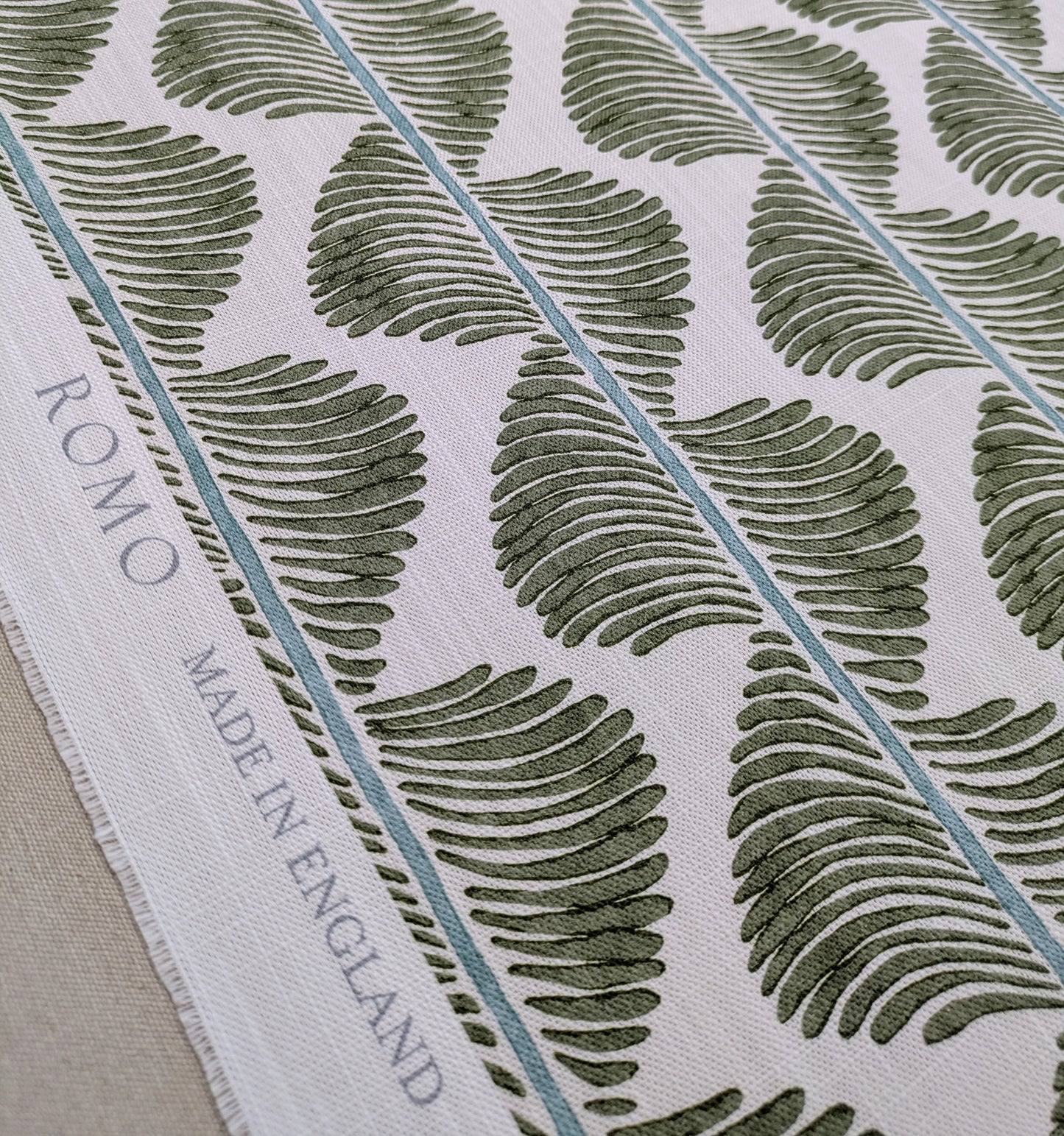 Aubin by Romo -Matcha Colourway - 1.1m Remnant