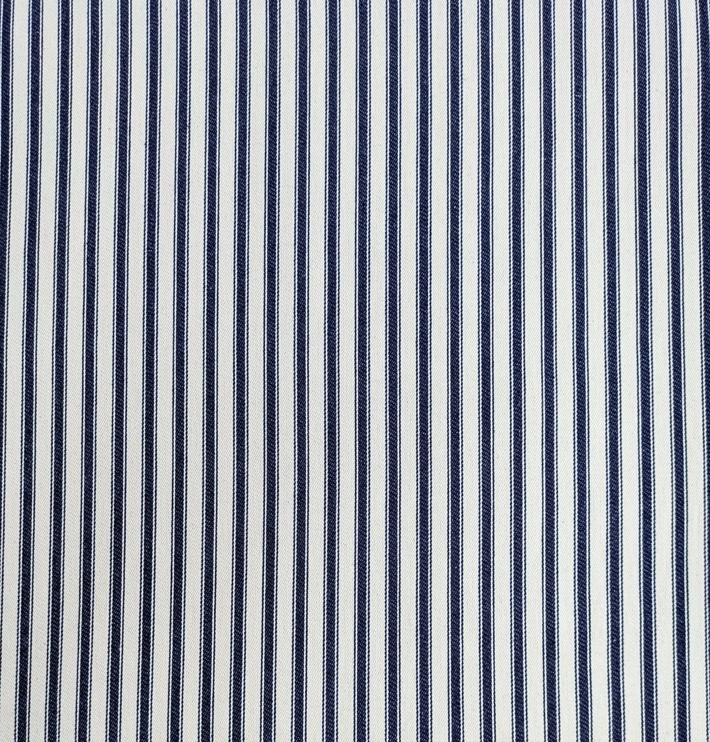 Navy Blue Ticking Stripe
