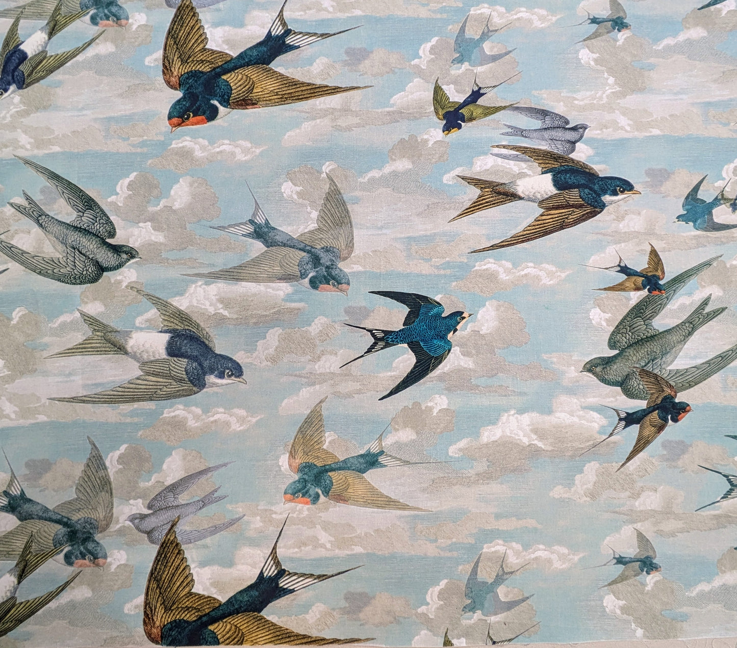 Chimney Swallows by John Derian for Designers Guild - 0.6m Remnant
