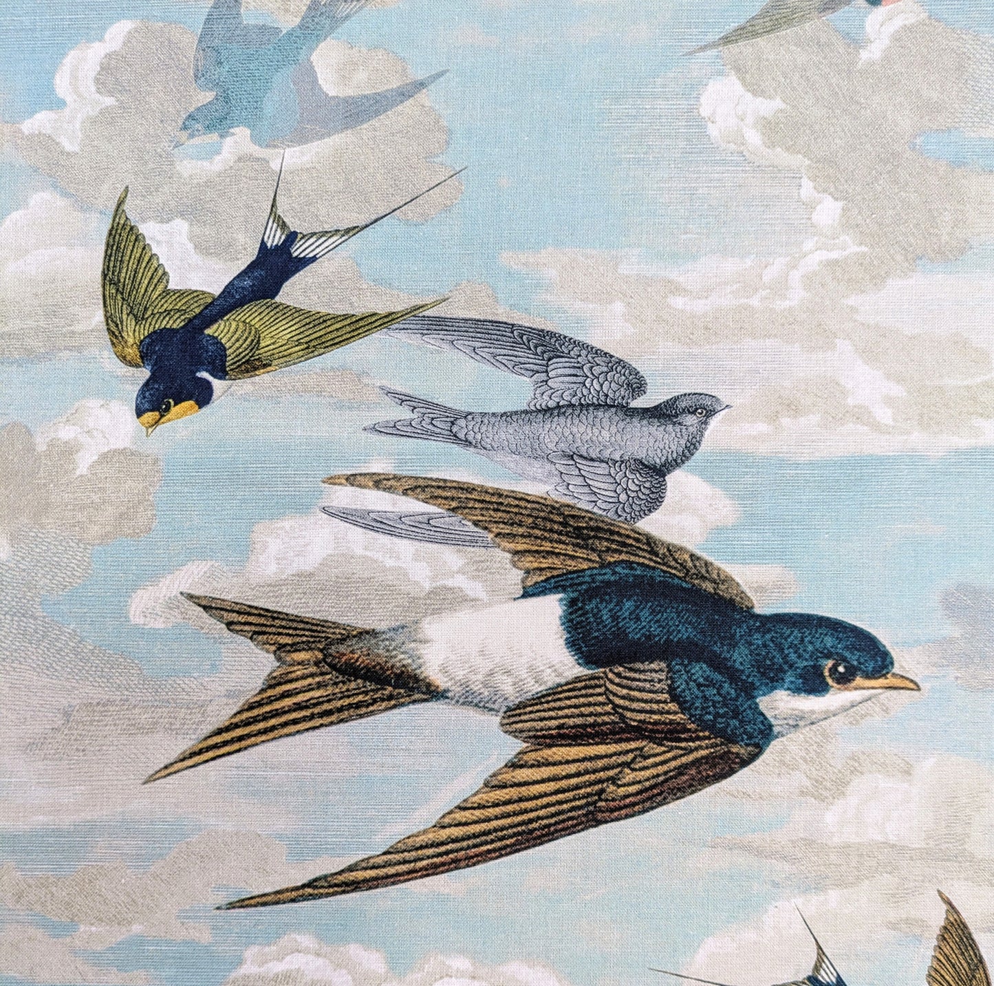 Chimney Swallows by John Derian for Designers Guild - 0.6m Remnant