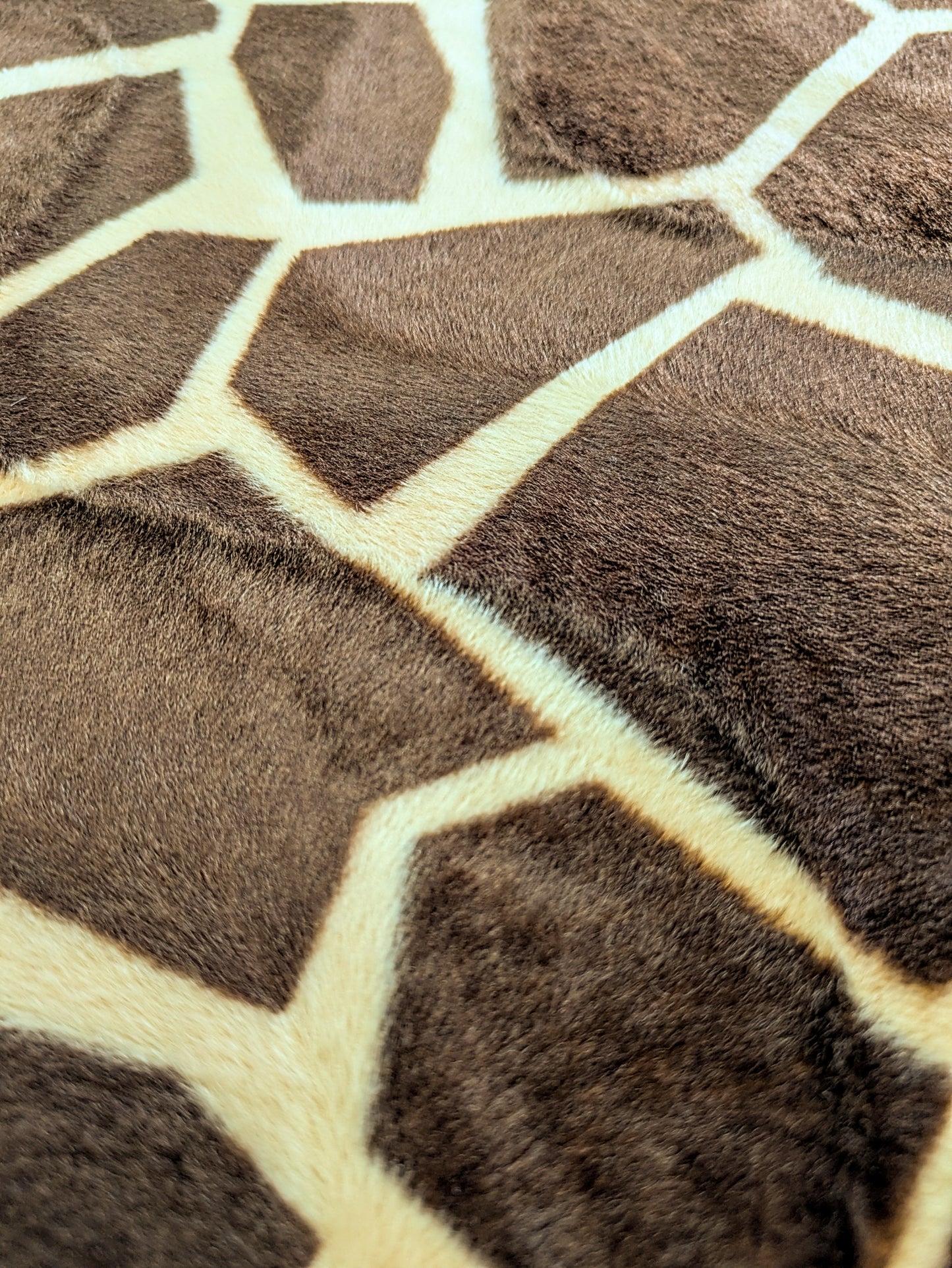 Giraffe Print Faux Fur