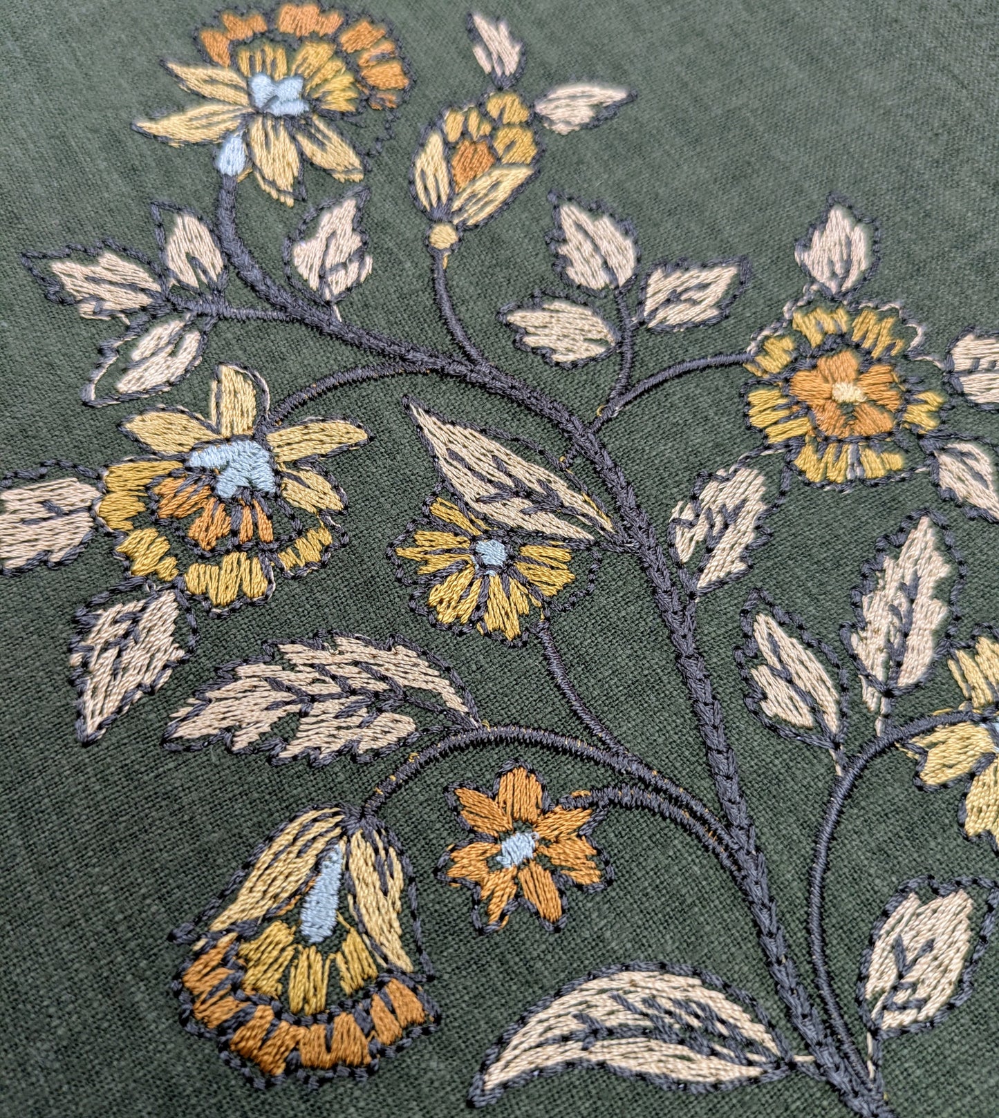 Elara by ILIV - Cedar Colourway - 1.8m Remnant- Embroidered Fabric