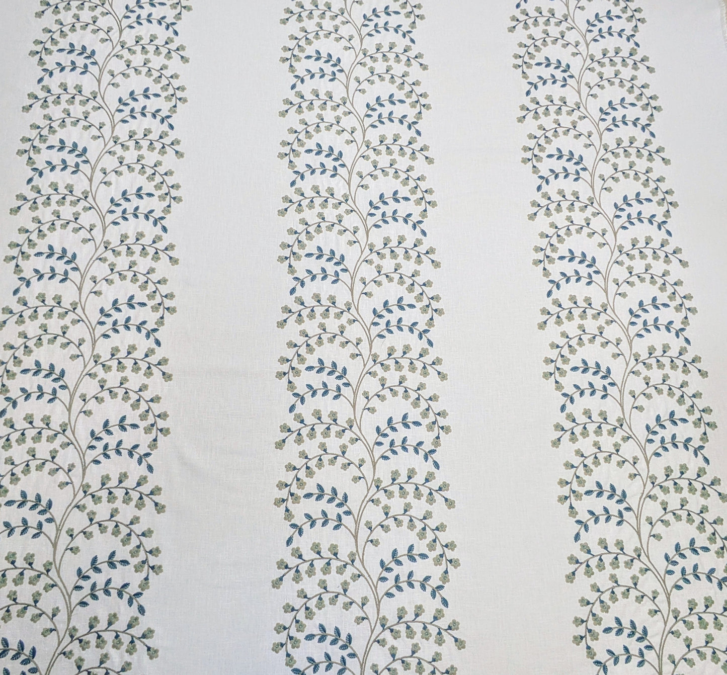 Meadowvale by ILIV - Embroidered Fabric - Bluestone Colourway