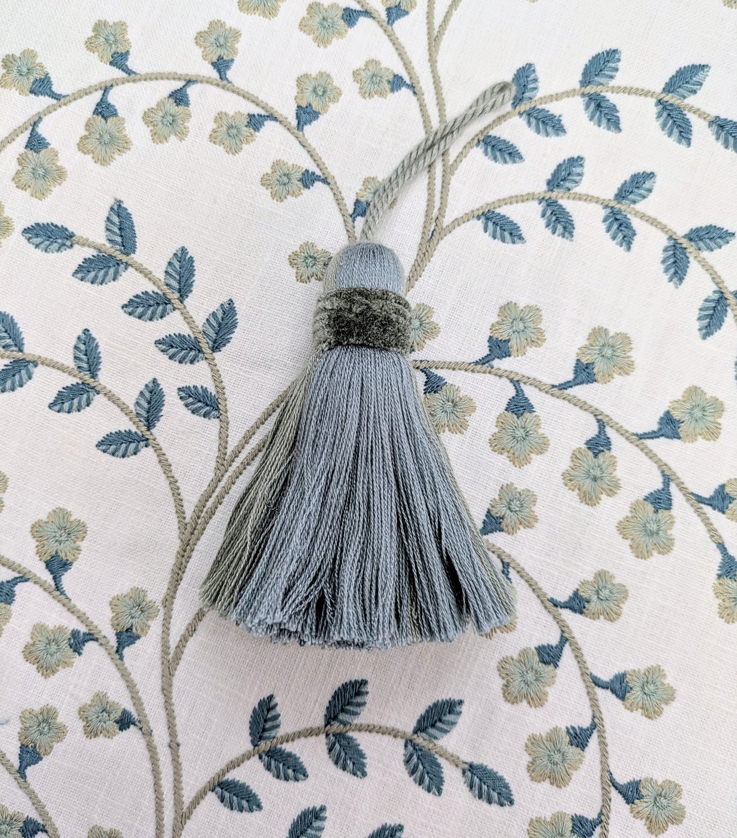 Meadowvale by ILIV - Embroidered Fabric - Bluestone Colourway