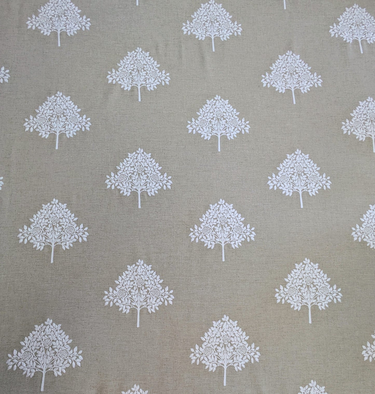 Marigold Tree by William Morris at Home - Chalk Colour - 2.2m Remnant - Embroidered Fabric