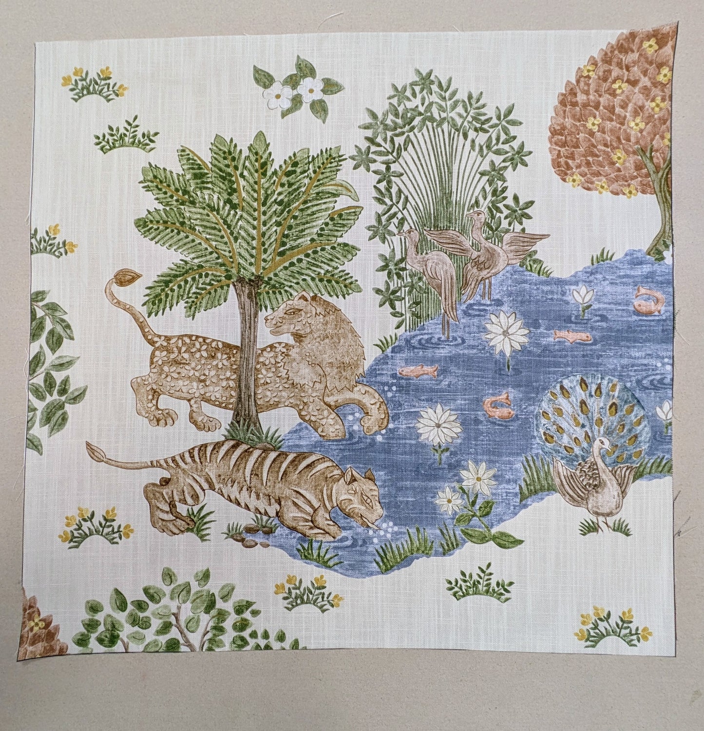 Pamir Garden by Sanderson - Cushion Cover Panels for DIY Cushion Makers