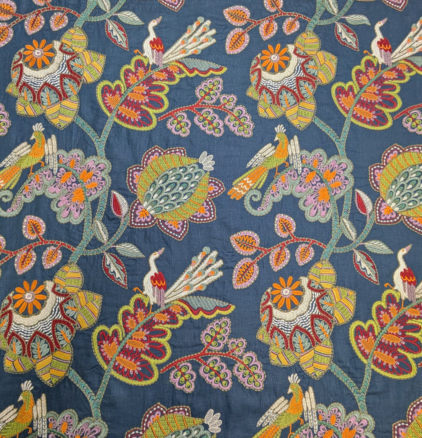 Paradiso by Jane Churchill - 1.6m Remnant - Embroidered Fabric