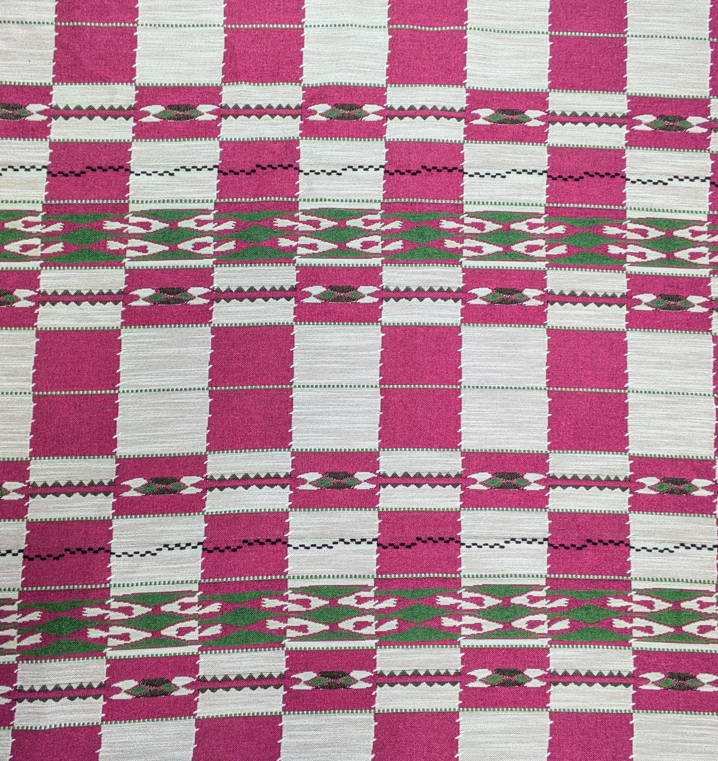 Chubby Check by Kit Kemp for Christopher Farr Cloth - 2.35m Remnant (Not a full width)