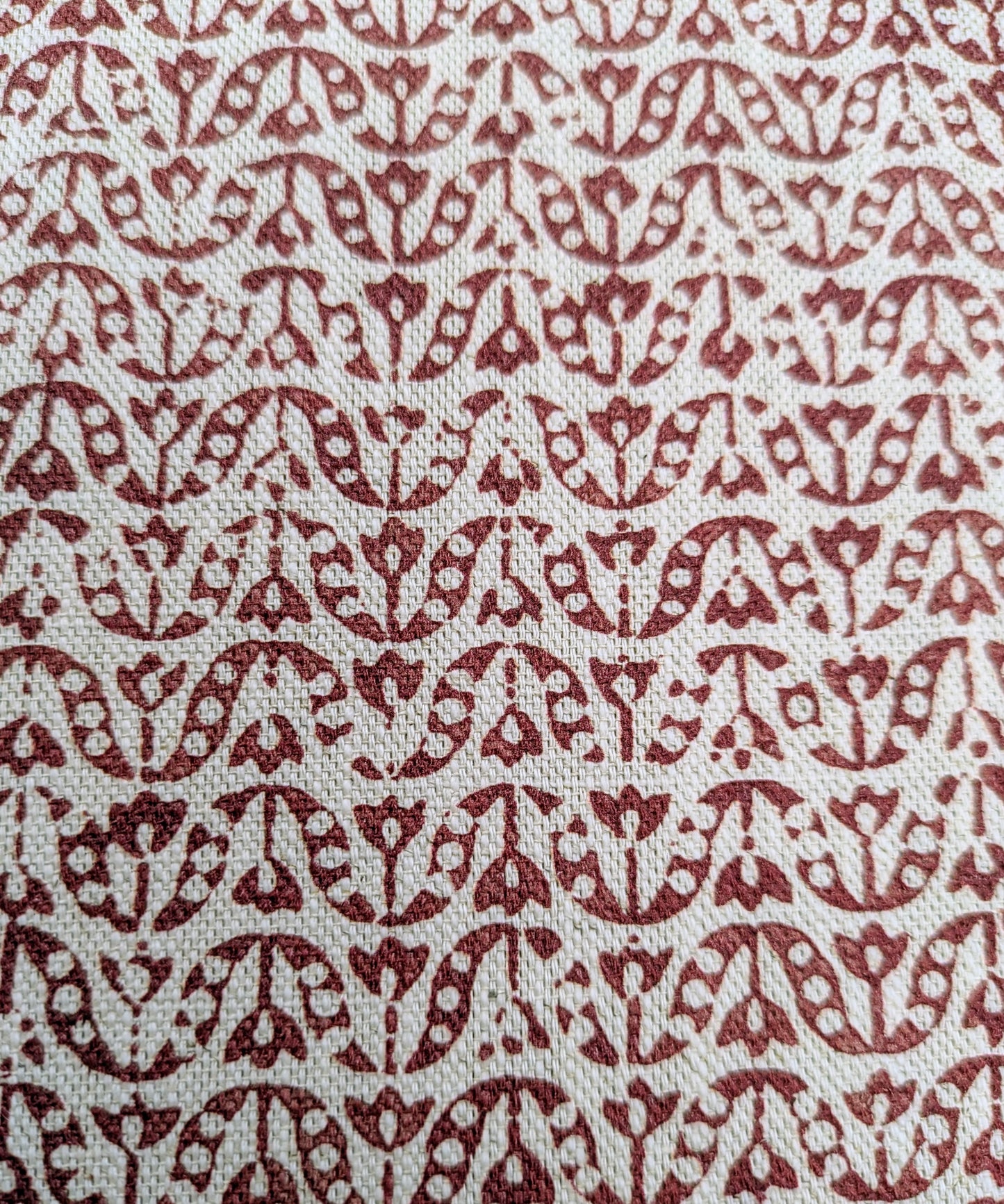Flori by James Hare - Cherry Rose Colourway - 1.8m Remnant