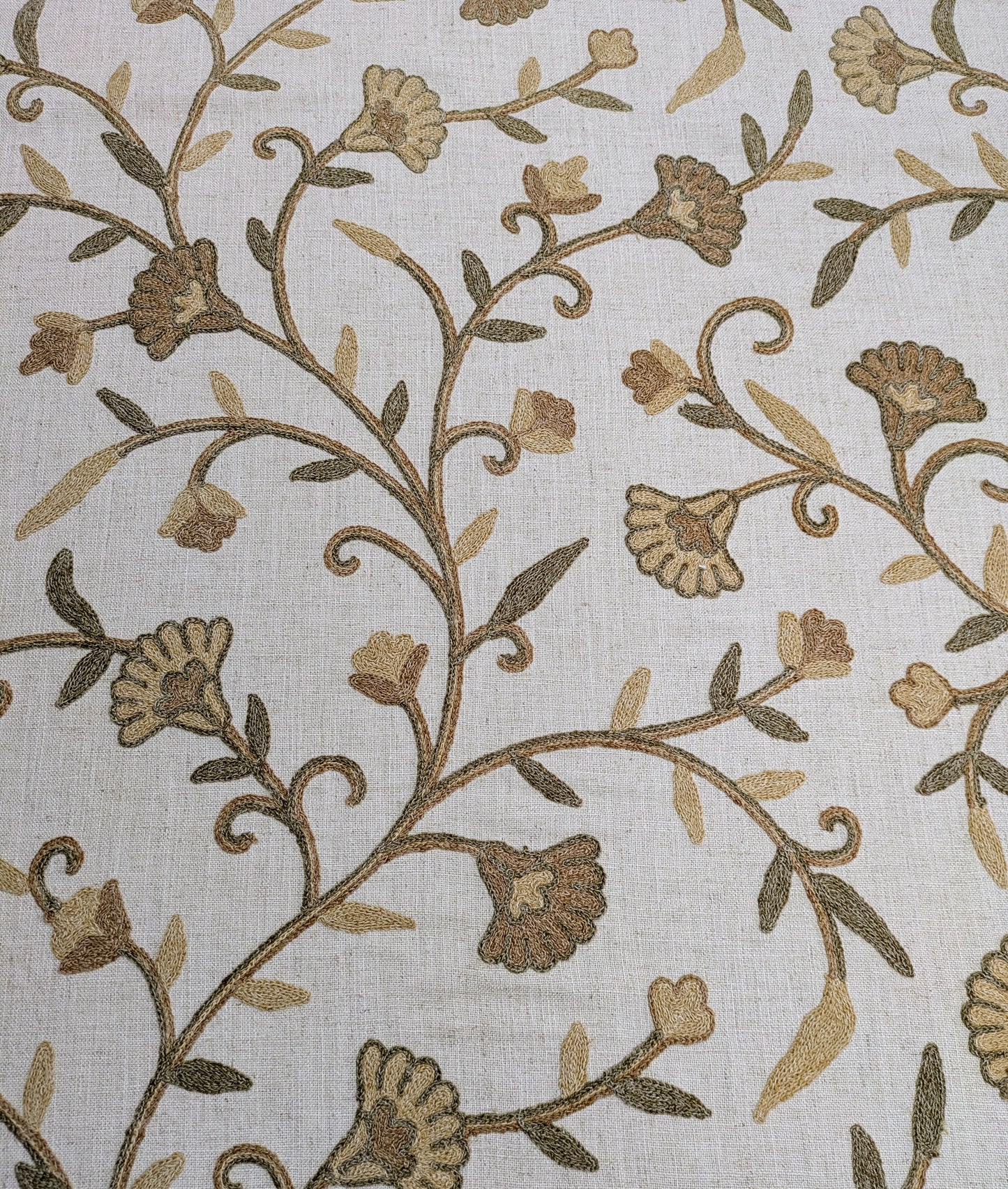 Kentmere by Belfield Home - Gold Colourway - Embroidered Fabric - 1.15m Remnant