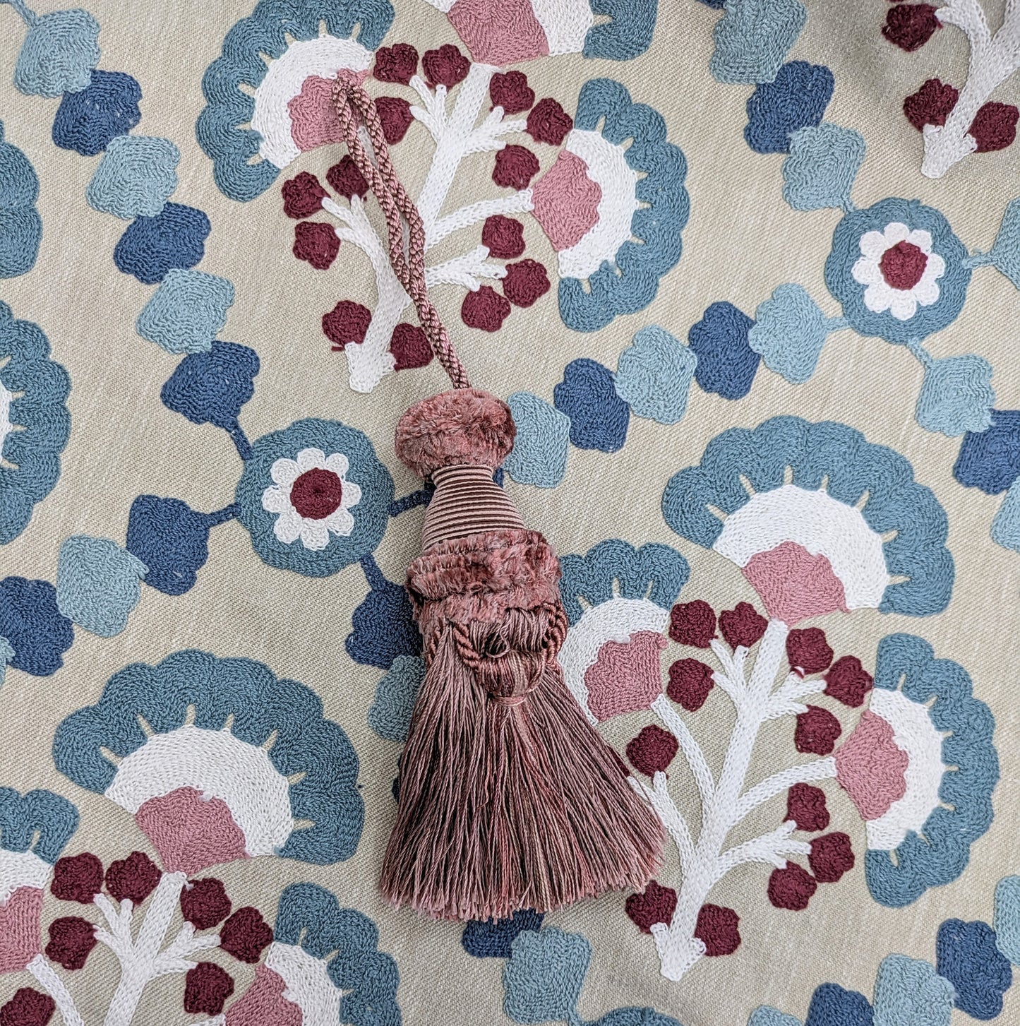 Pink Chenille & Cotton Tassels / Key Tassels / Cushion Tassels