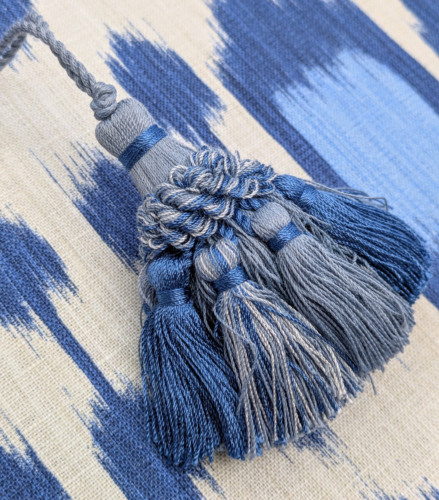 Blue Ottoman Key Tassel / Decorative Tassel