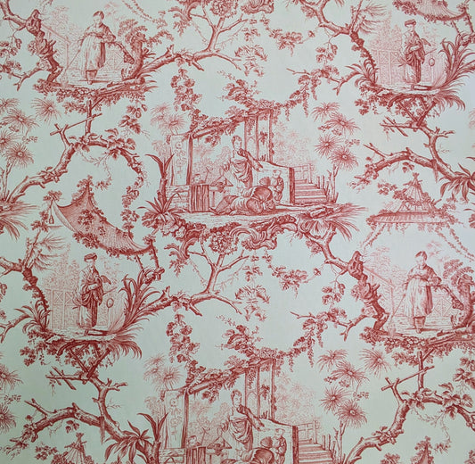 Chinese Garden, Toile de Jouy by GP & J Baker - Discontinued Fabric