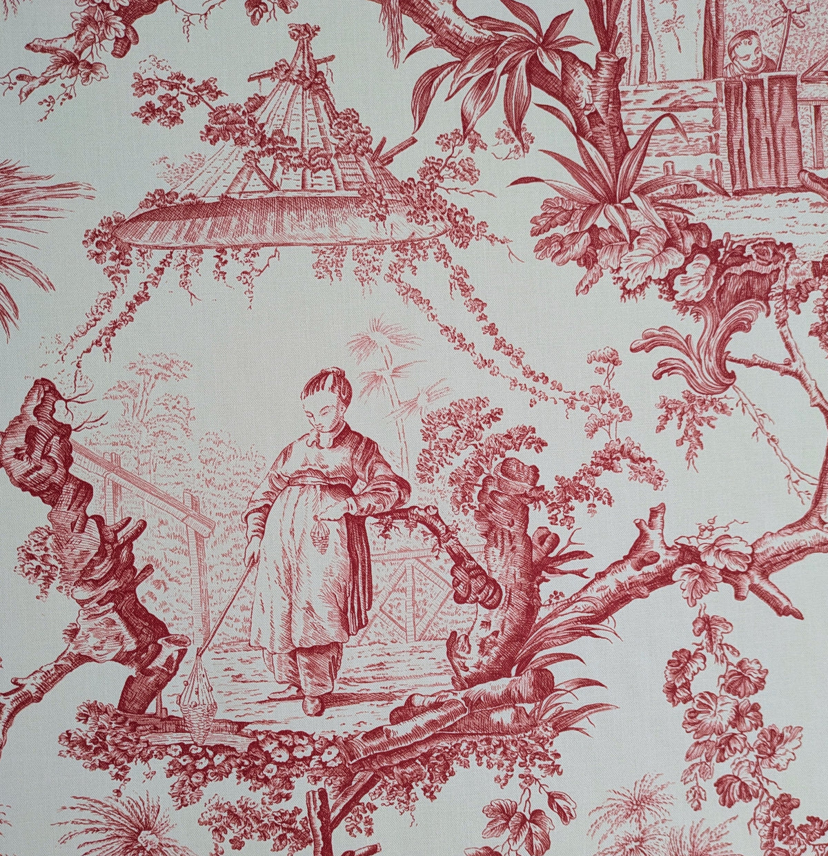 Chinese Garden, Toile de Jouy by GP & J Baker - Discontinued Fabric
