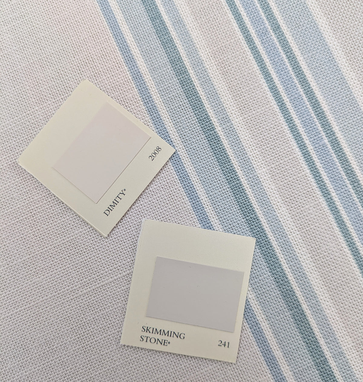 Rosemoor Stripe by John Lewis - 2.7m Remnant - Duck Egg Colour