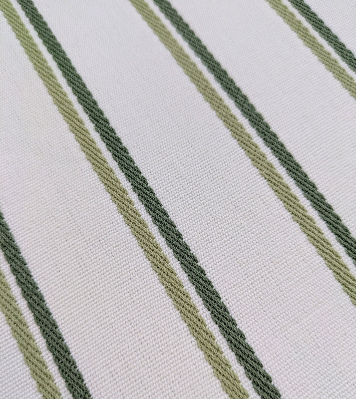Keene by ILIV - Striped Fabric - Olive Colour - 1m Remnant