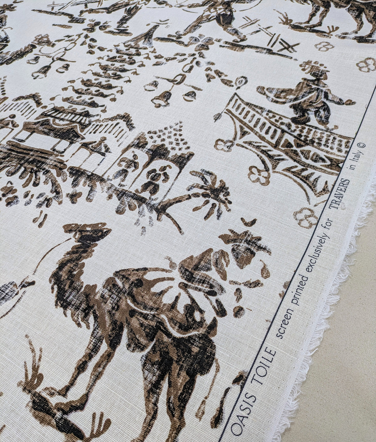 Rare - Oasis Toile by Travers - Discontinued Fabric