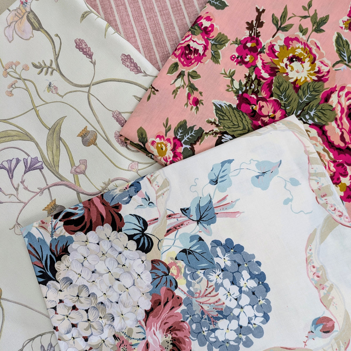 Remnant Bundle - 10.2m - 12 Fabrics ideal for Cushion Making, Crafts etc..