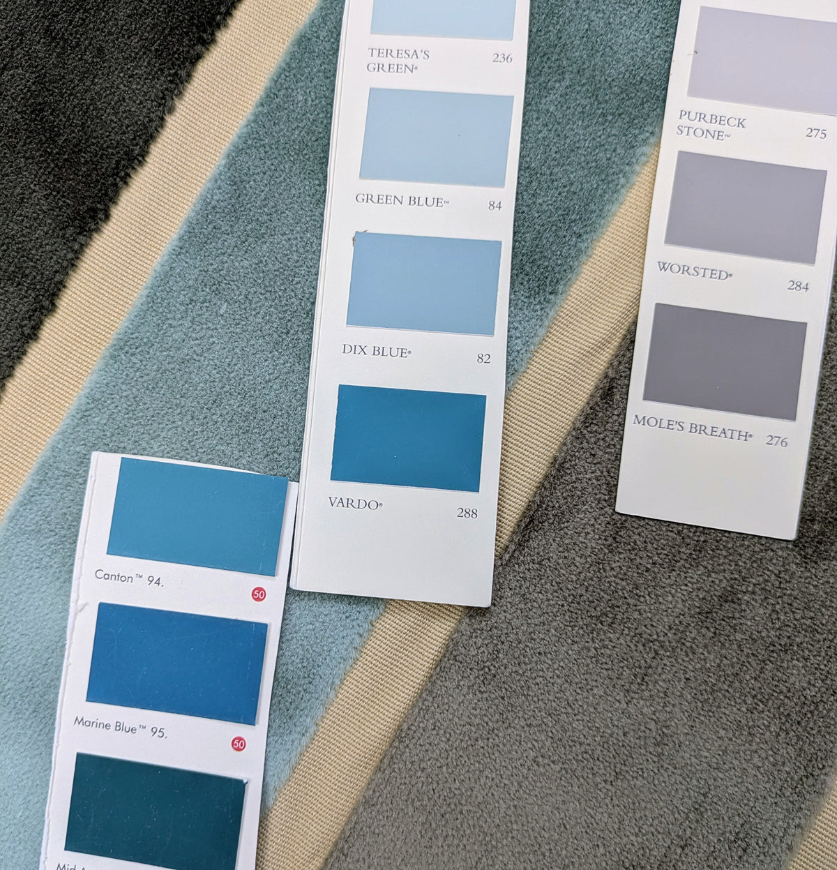Striped Velvet for Upholstery & Soft Furnishings