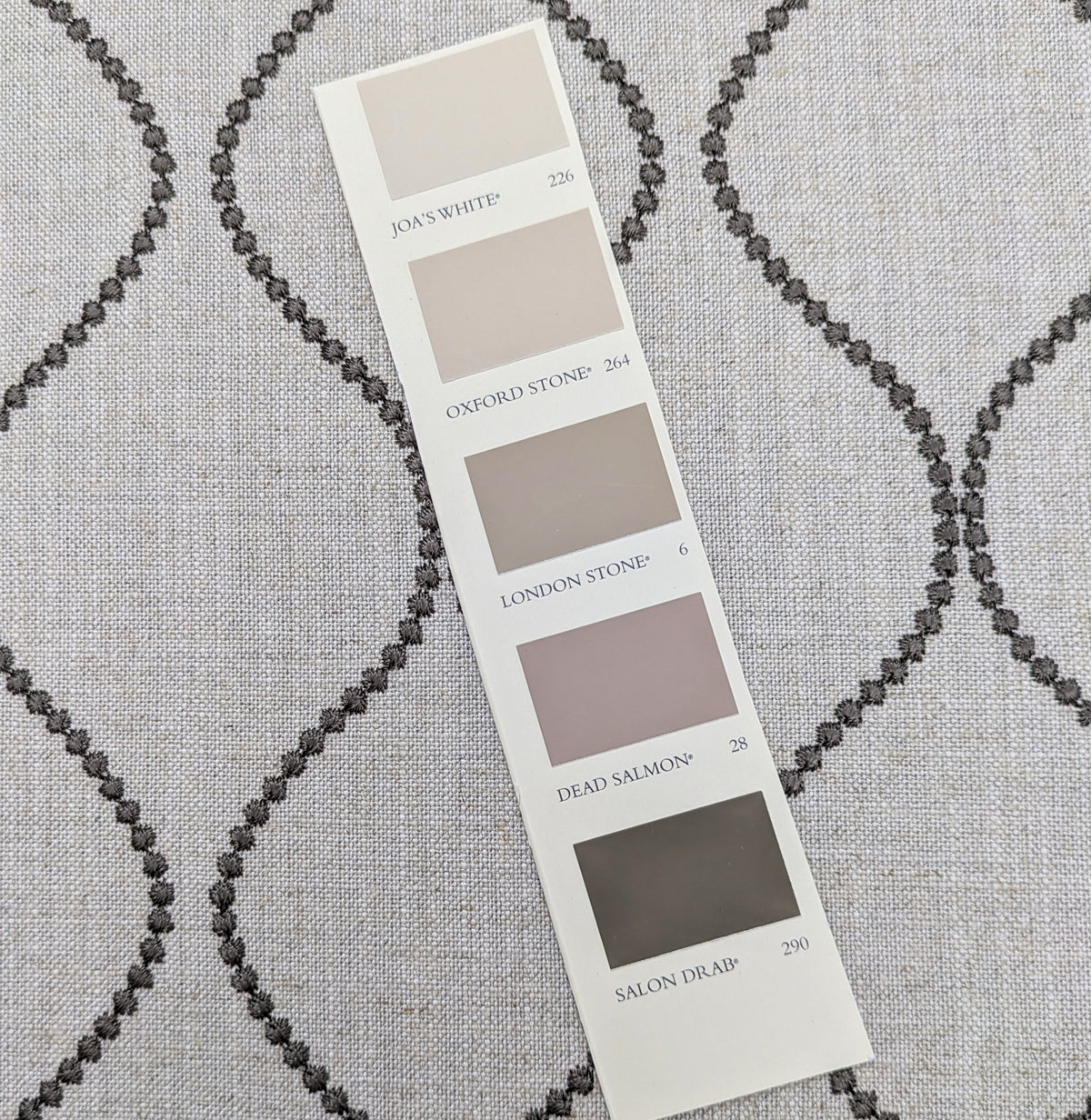 Ellewood Knot by John Lewis - Brown Colourway - Embroidered Fabric