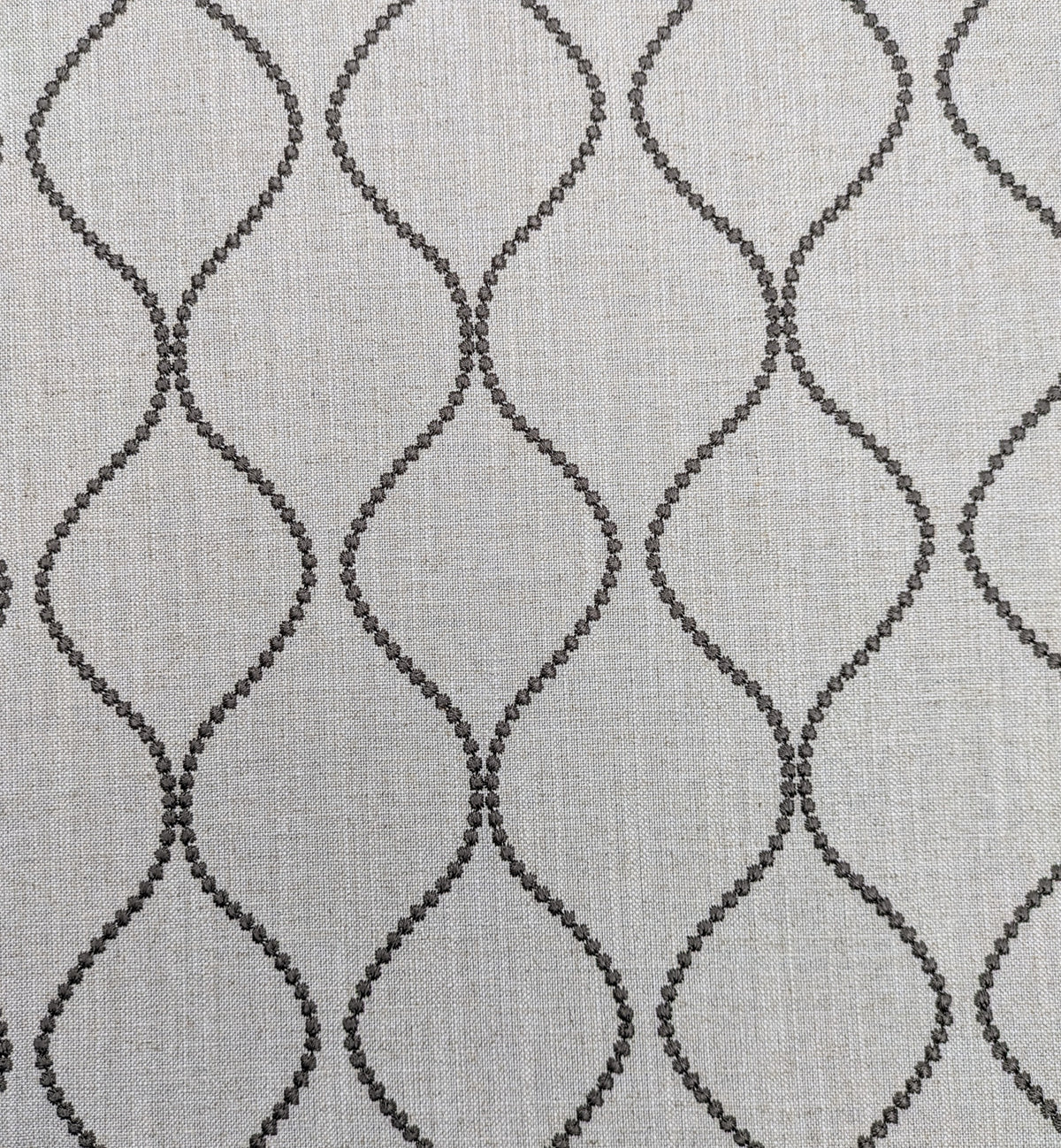 Ellewood Knot by John Lewis - Brown Colourway - Embroidered Fabric