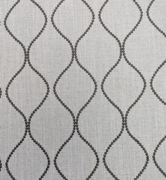 Ellewood Knot by John Lewis - Brown Colourway - Embroidered Fabric