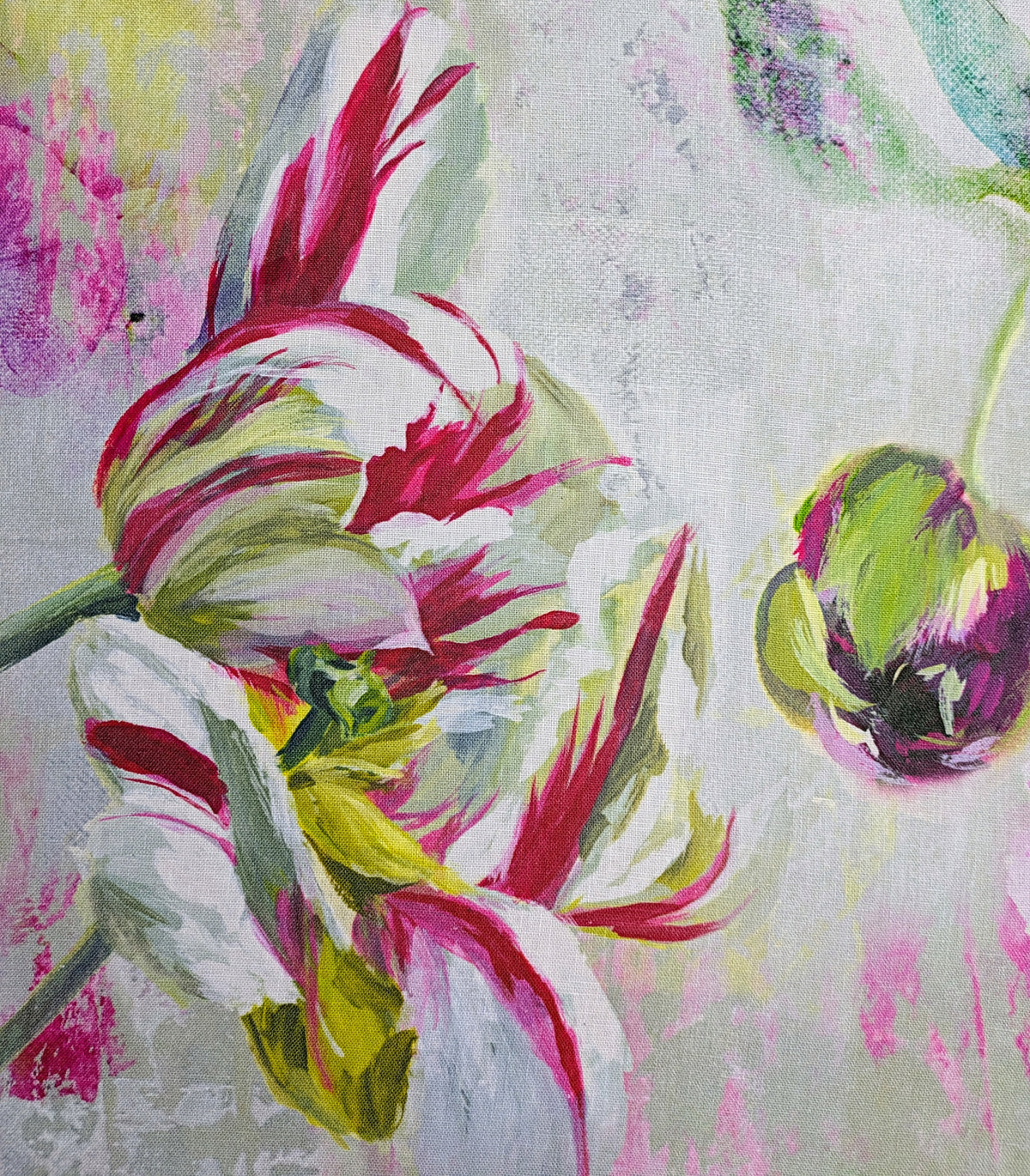 Tulipa Stellata by Designers Guild - Fuchsia Colour - 1.35m Remnant