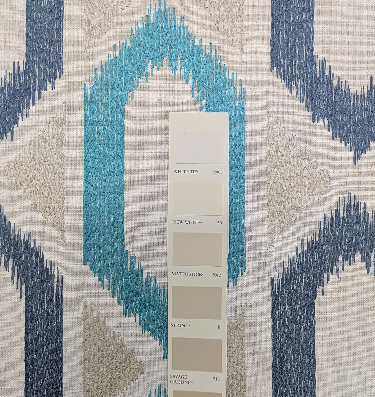 Juana by John Lewis - Discontinued Ikat, Embroidered Fabric