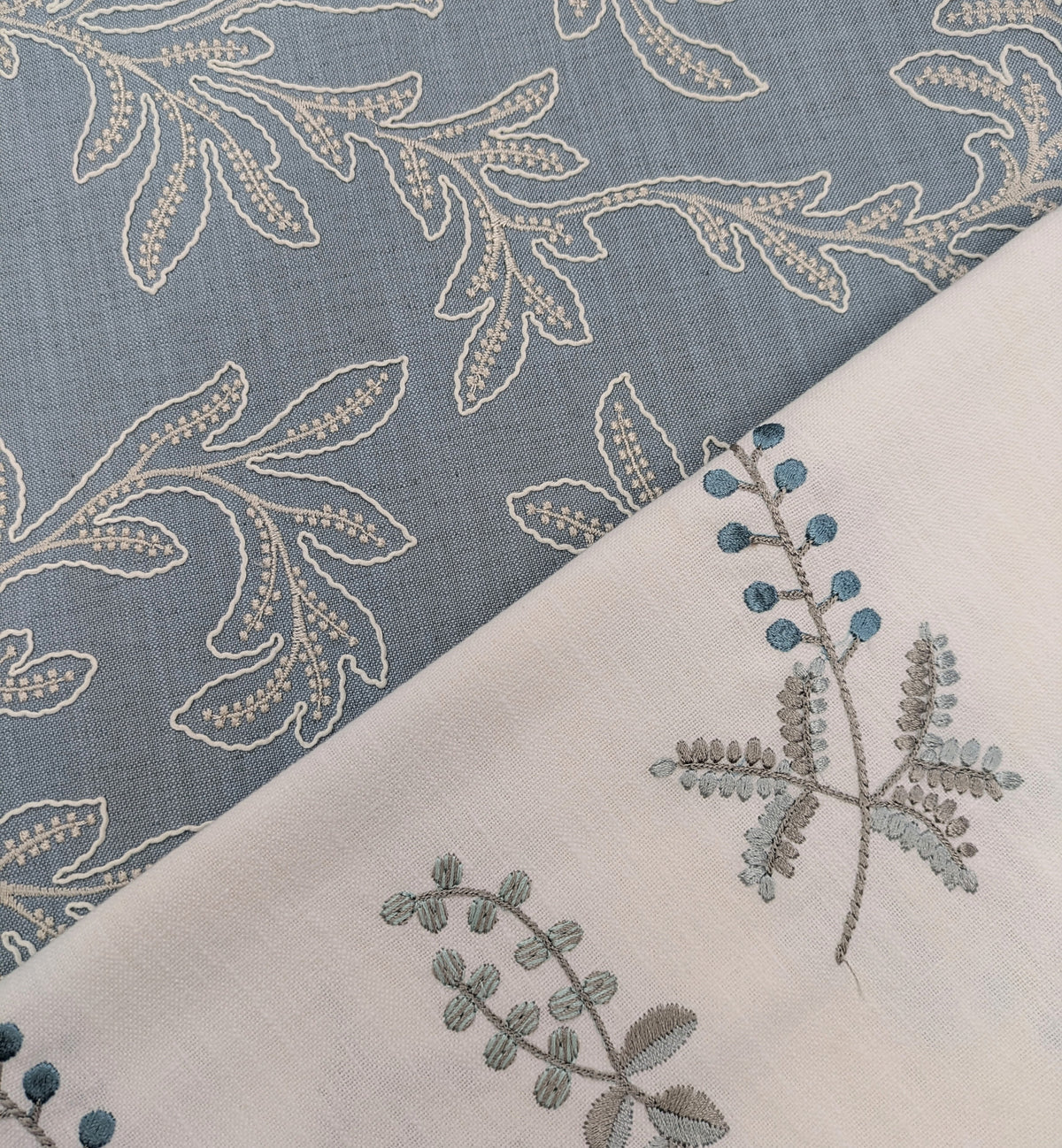 Acanthus by John Lewis - Blue Colourway - 2.5m Remnant