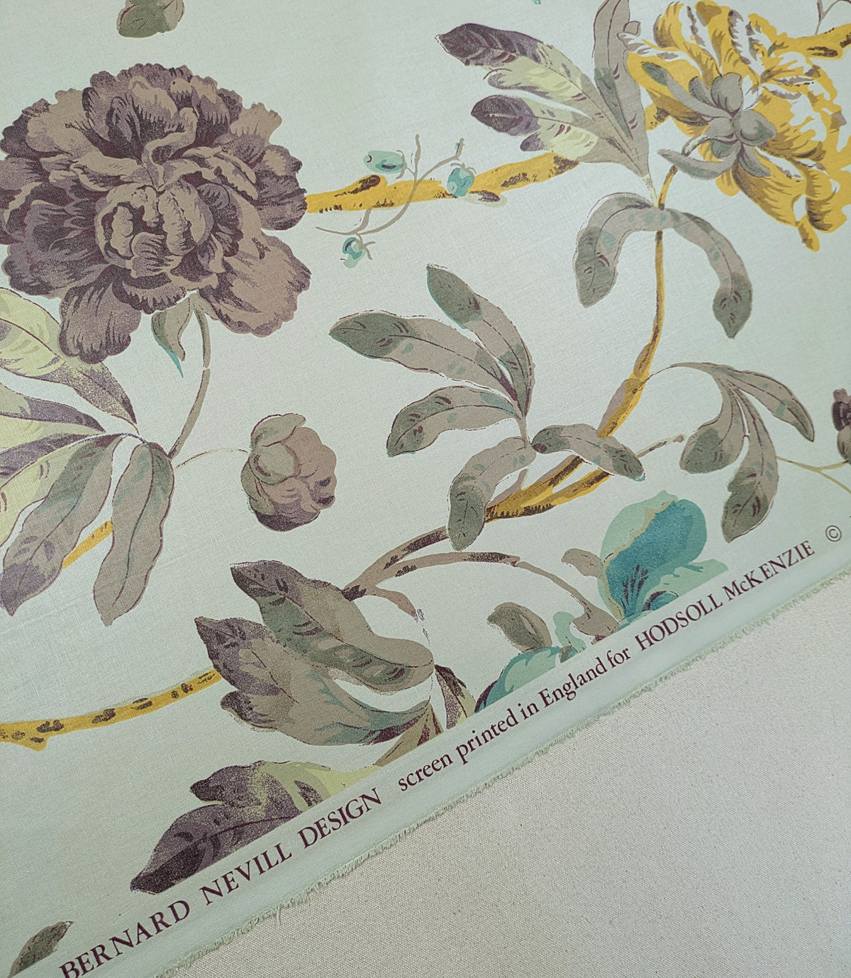 Peony by Bernard Nevill for Hodsall McKenzie - Glazed Chintz - Vintage & Rare