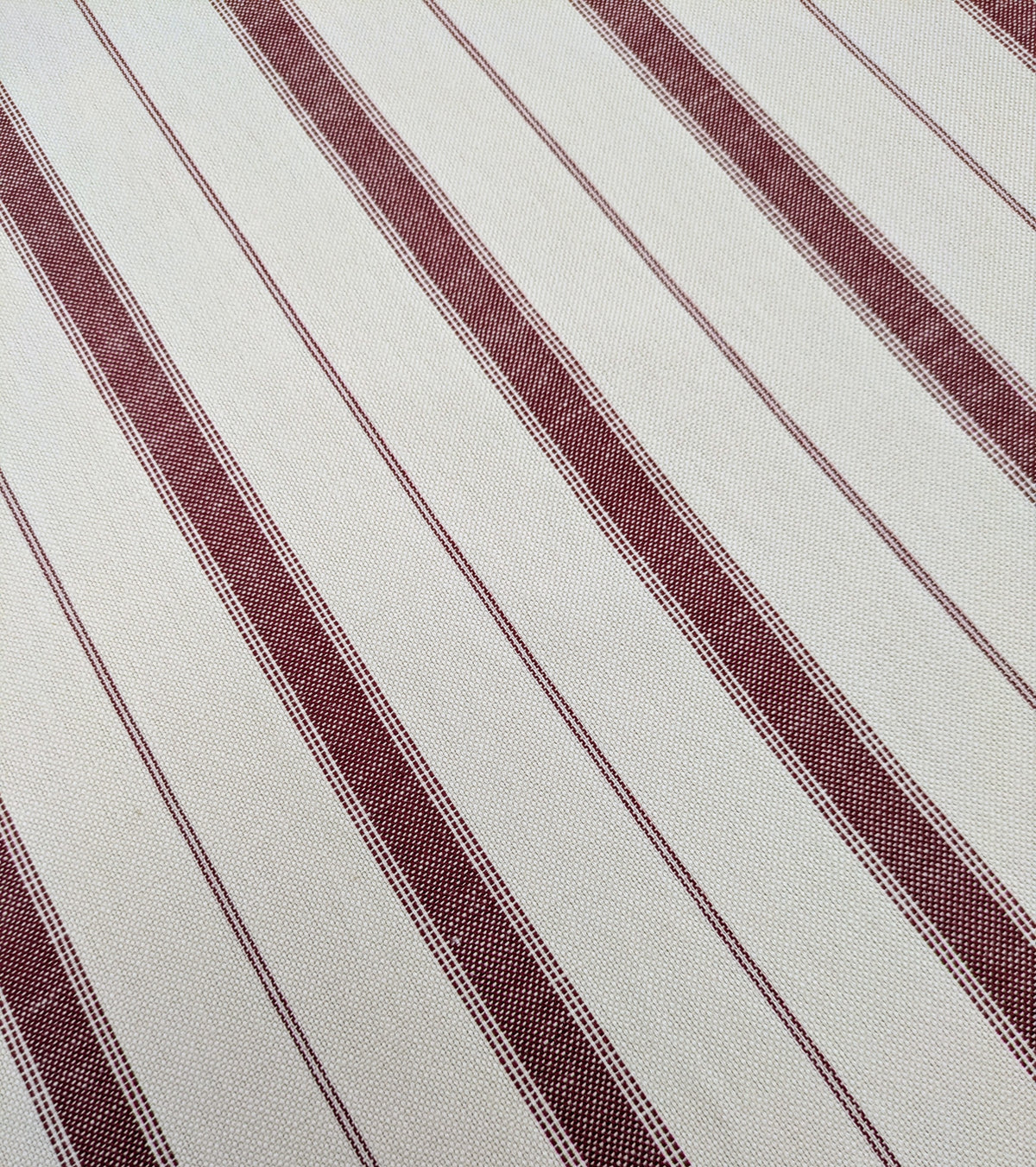 Glen Ticking Stripe by ILIV - Garnet Colourway