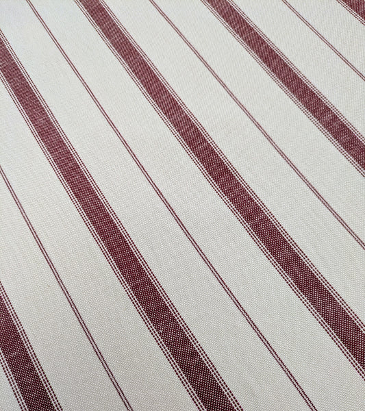 Glen Ticking Stripe by ILIV - Garnet Colourway
