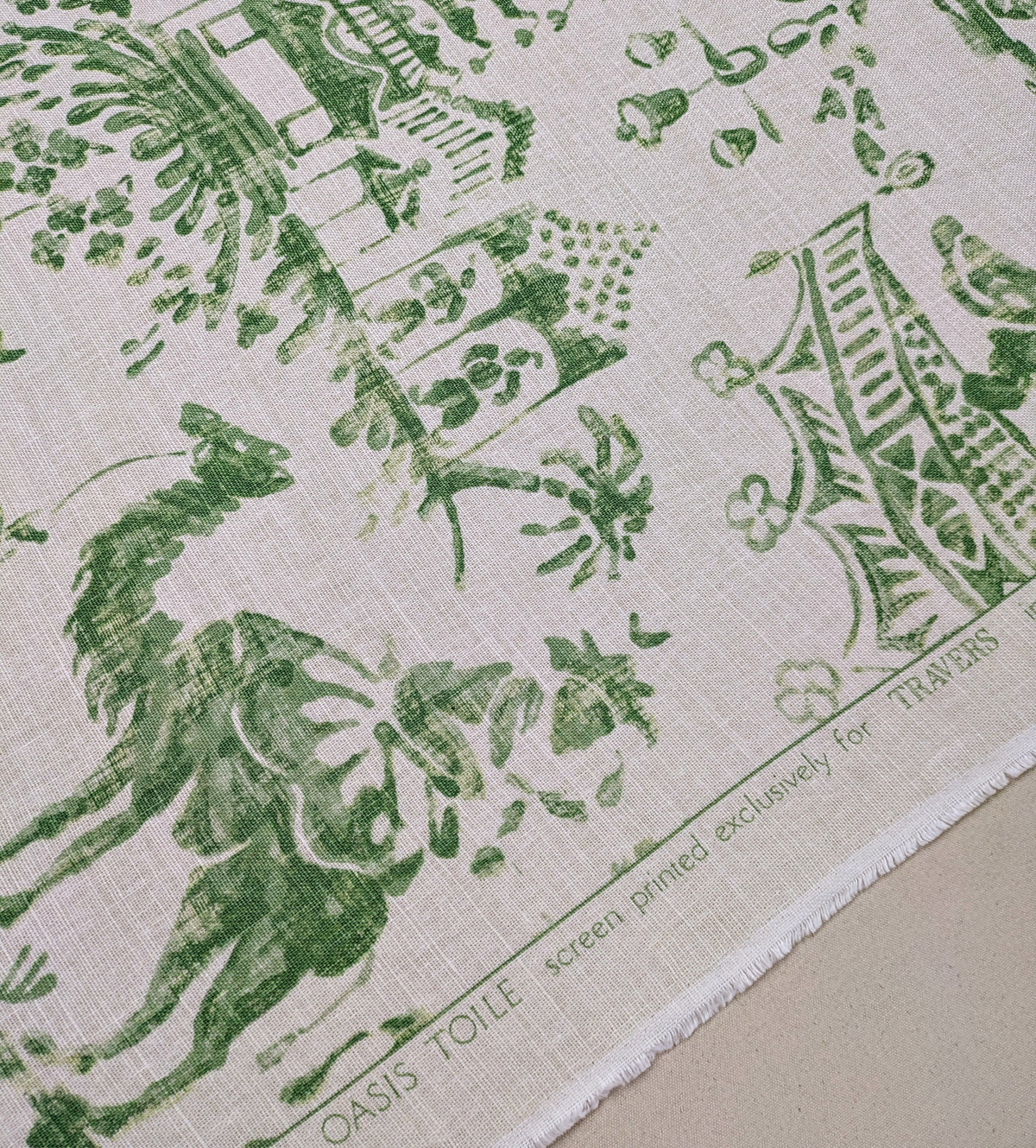 Rare - Oasis Toile by Travers - Discontinued Fabric