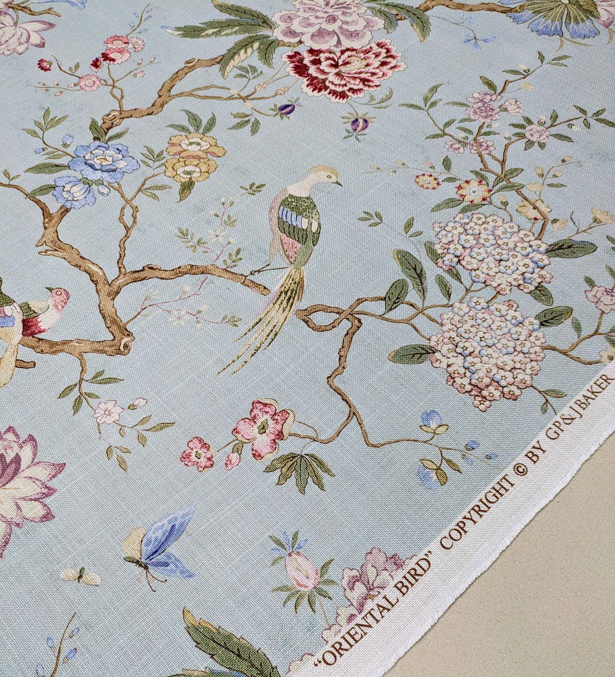 Oriental Bird by GP & J Baker - Eau de Nil Colourway