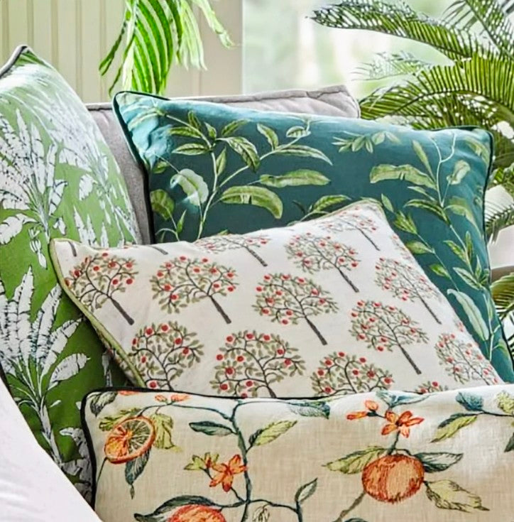 Orange Grove by ILIV - Embroidered Fabric - 2.5m Remnant