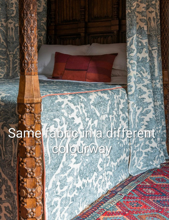 Pomegranate by Lewis & Wood - Charcoal Colourway - 2.5m Remnant