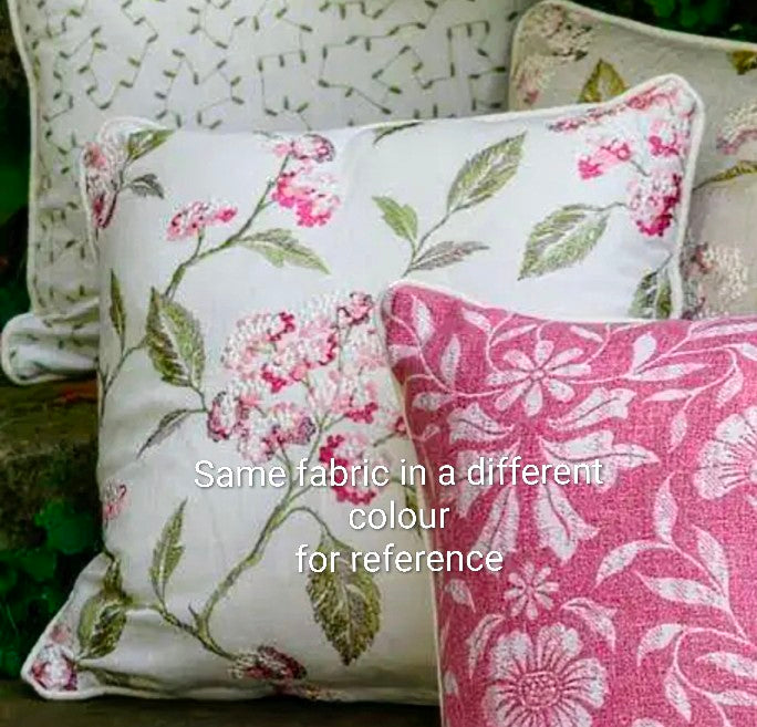 Summerby by Clarke & Clarke - 1.1m Remnant - Embroidered Fabric - Blue