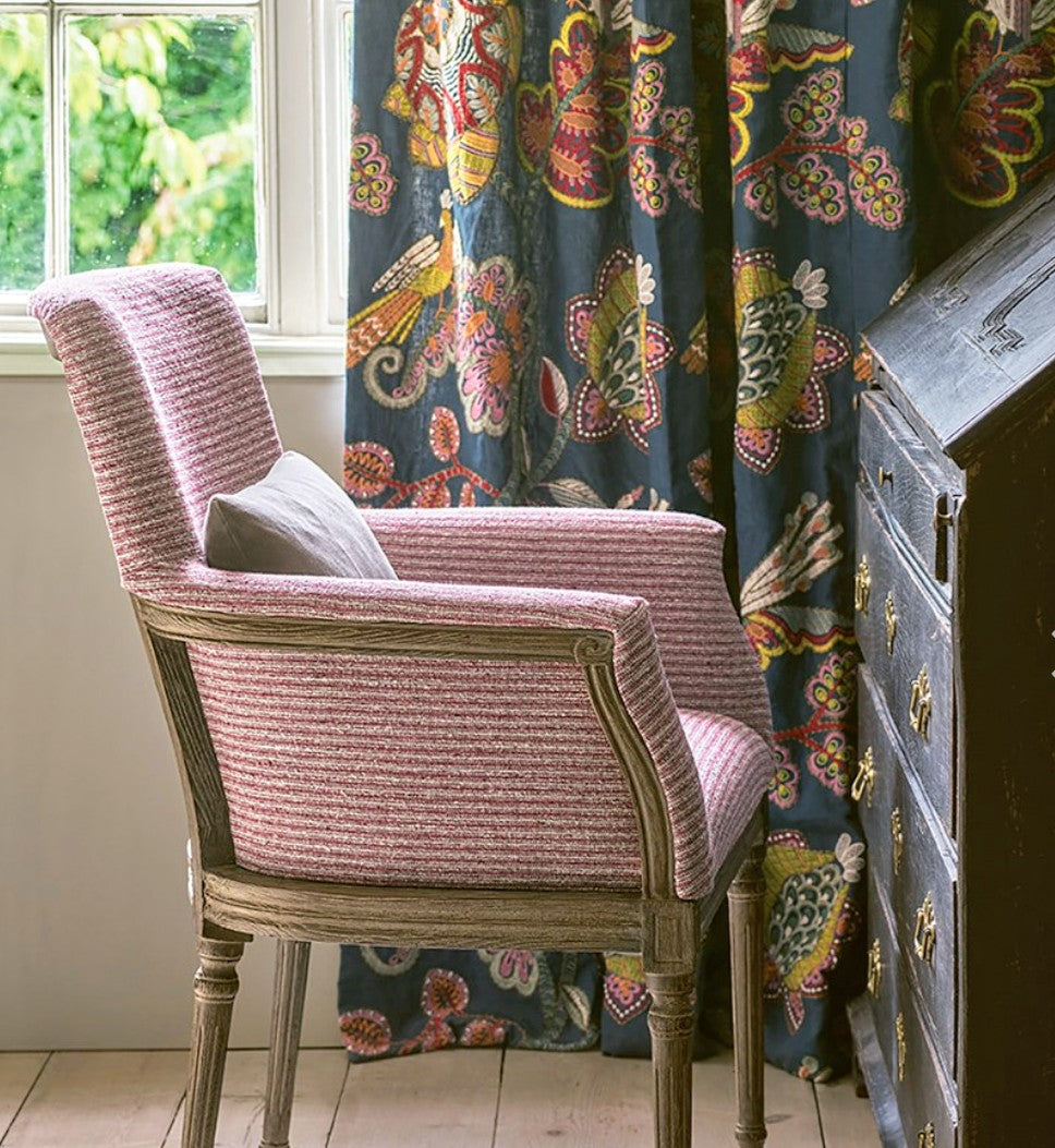 Paradiso by Jane Churchill - 1.6m Remnant - Embroidered Fabric