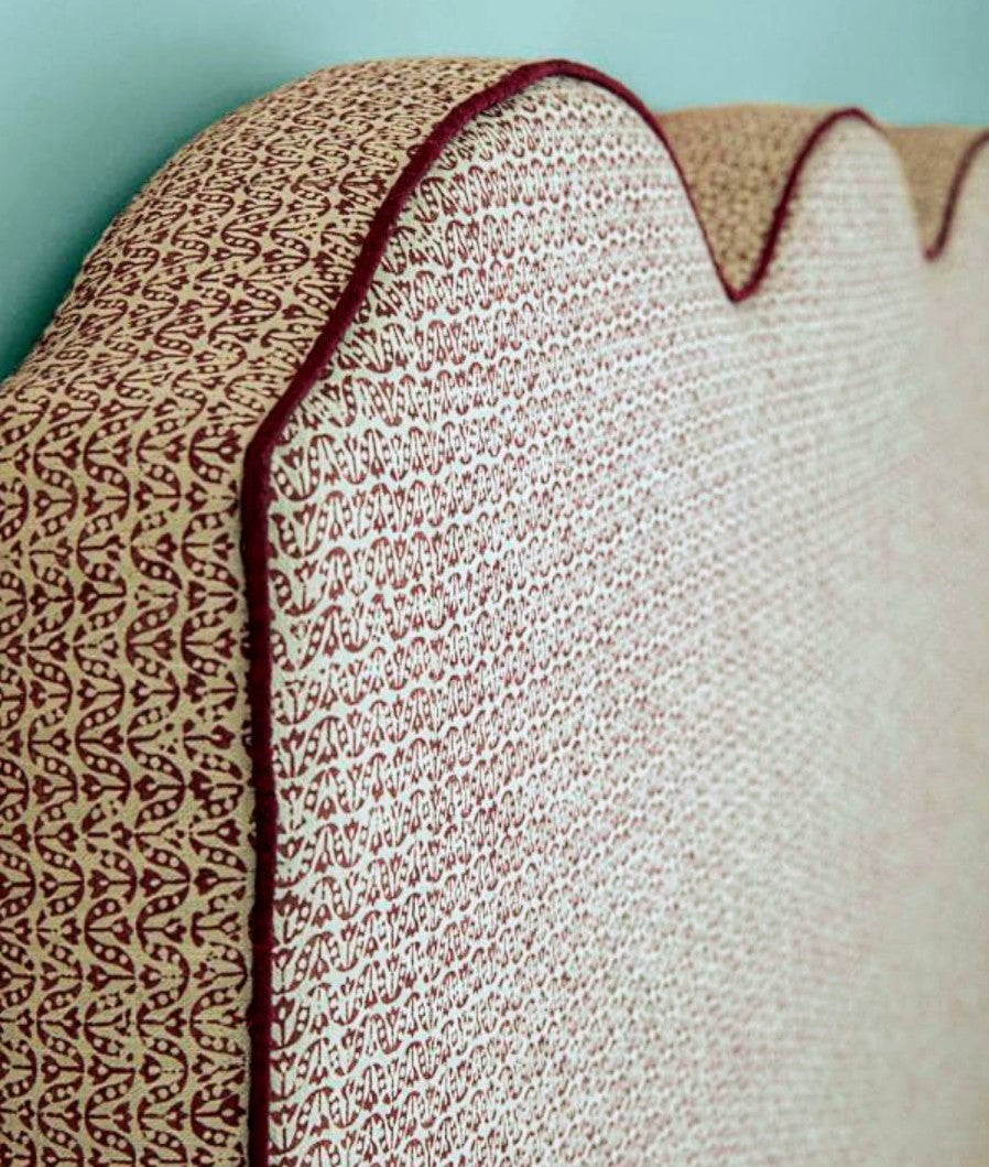 Flori by James Hare - Cherry Rose Colourway - 1.8m Remnant