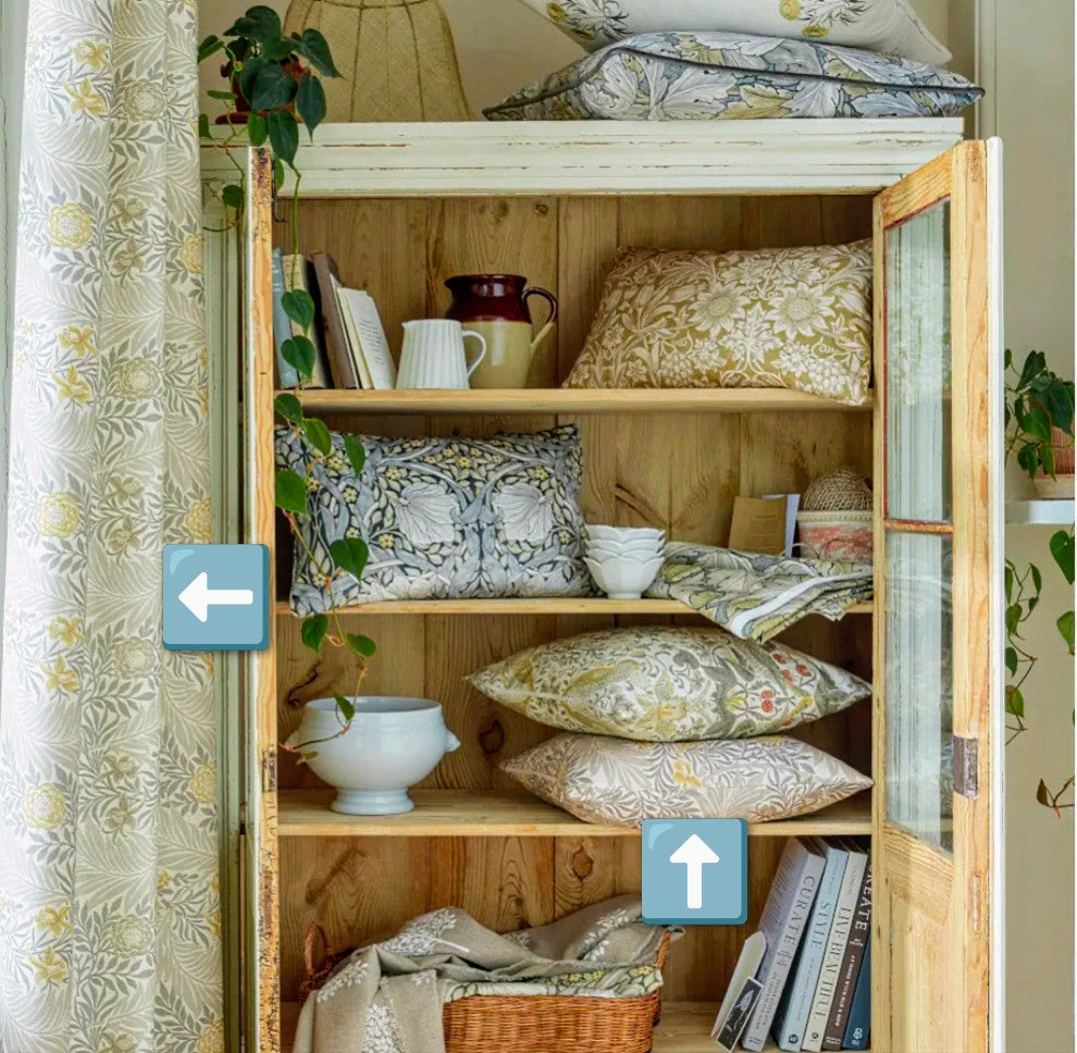 Larkspur by William Morris at Home - Flint Colourway