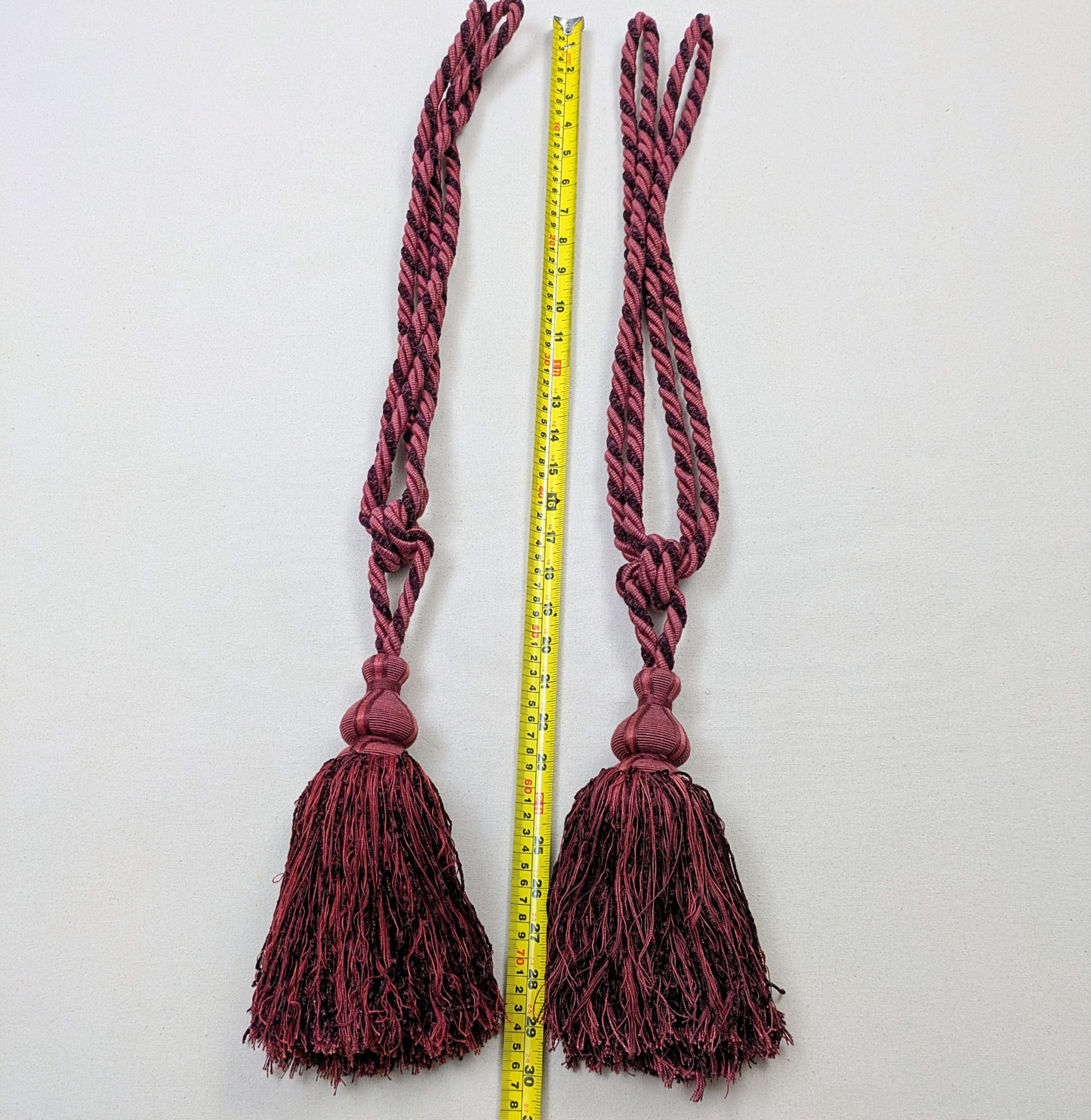 Plum Colour Tiebacks / Curtain Tiebacks / Tassel Tiebacks