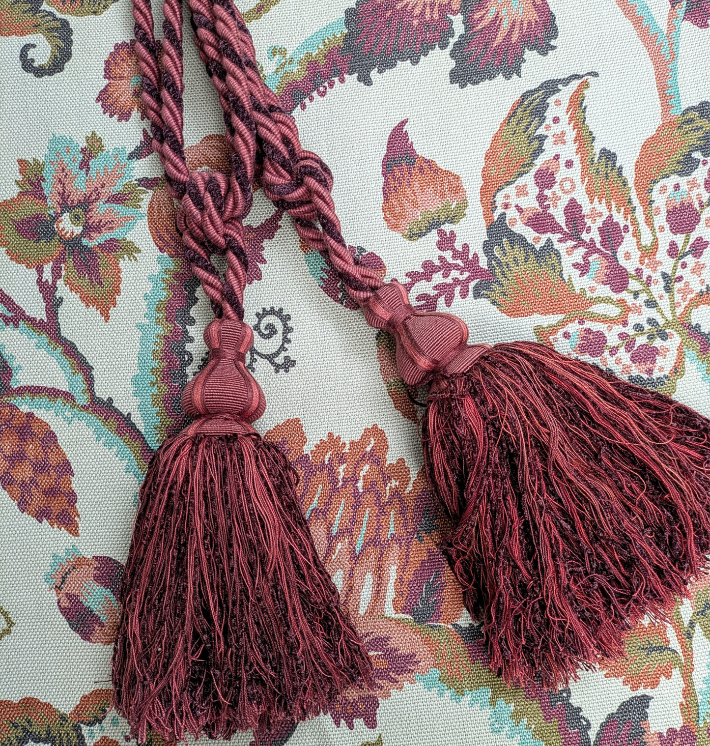 Plum Colour Tiebacks / Curtain Tiebacks / Tassel Tiebacks